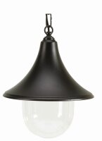 Außen Pendelleuchte Schwarz Ø25cm rund IP43...