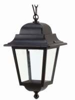 Pendelleuchte Au&szlig;en Schwarz Aluminium IP44