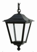 Pendelleuchte au&szlig;en IP44 Rustikal Aluminium Schwarz...