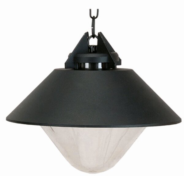 Außen Pendelleuchte Schwarz Ø32cm rund IP44 Rustikal