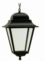 Schwarze Hängelampe außen IP44 Rustikal E27...