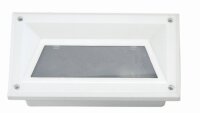 Weiße Einbauleuchte außen IP44 E27 Aluminium...