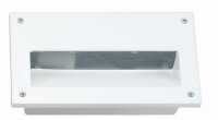 Einbaustrahler au&szlig;en Aluminium eckig B:22,5cm E27 Wei&szlig;