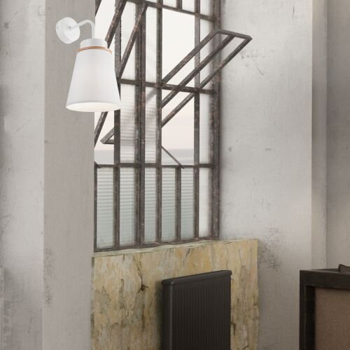 Helle Wandlampe KIMMIE Weiß Modern Leuchte