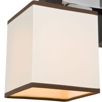 Stilvolle Wandlampe CALI Creme Stoff Modern Lampe