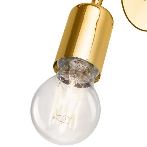 Stylische Wandlampe MADALYNN Gold Metall Lampe