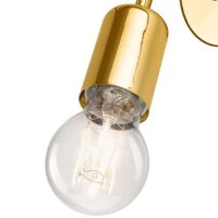 Stylische Wandlampe MADALYNN Gold Metall Lampe