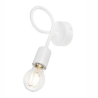 Wandleuchte Weiß Modern Metall Lampe