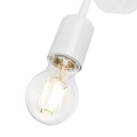 Wandleuchte Weiß Modern Metall Lampe
