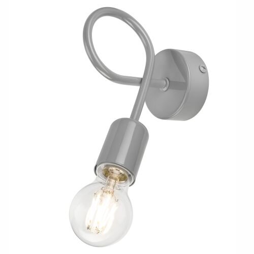 Moderne Wandlampe Grau Metall MADALYNN Lampe