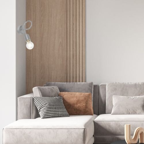 Moderne Wandlampe Grau Metall MADALYNN Lampe