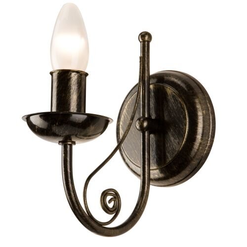 Elegante Wandlampe KELSIE Schwarz Rustikal Lampe