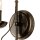 Elegante Wandlampe KELSIE Schwarz Rustikal Lampe
