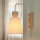 Wandlampe Schirm Weiß Holz Skandinavisch REILLY