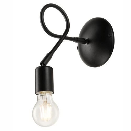 Wandlampe Leselampe Schwarz Metall Modern flexibel