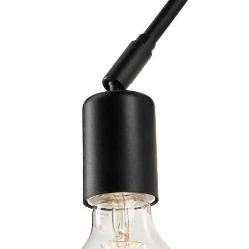 Wandlampe Leselampe Schwarz Metall Modern flexibel