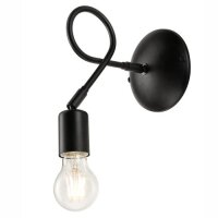 Wandlampe Leselampe Schwarz Metall Modern flexibel