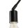 Wandlampe Leselampe Schwarz Metall Modern flexibel