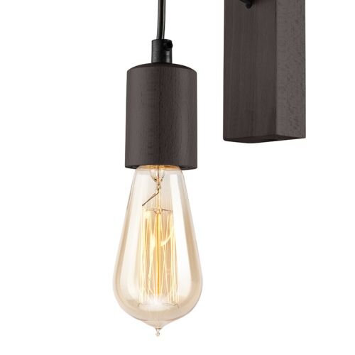 Braun Wandlampe Holz vielseitig AMIDA Lampe