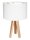 Tischlampe Wei&szlig; Gr&uuml;n Holz Krokodile 46cm Kinder