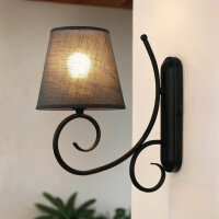Wandlampe Romantisch Anthrazit Landhaus gem&uuml;tlich