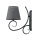 Wandlampe Romantisch Anthrazit Landhaus gemütlich