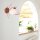 Braune Wandlampe Metall elegant KALONA Lampe Glas