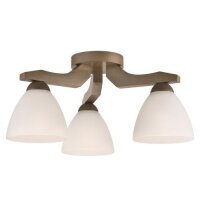 Deckenleuchte BATORY Holz 3-flmg Modern Wohnzimmer