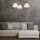 Deckenleuchte BATORY Holz 3-flmg Modern Wohnzimmer