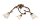 Deckenleuchte Landhausstil Shabby Braun antik