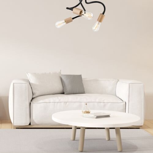 Deckenleuchte flexibel Schwarz Modern Wohnzimmer