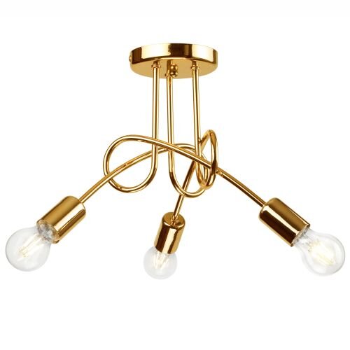 Deckenleuchte Gold Modern Wohnzimmer Metall Lampe