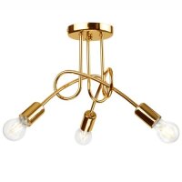 Deckenleuchte Gold Modern Wohnzimmer Metall Lampe