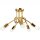 Deckenleuchte in Gold Metall 5-flmg Wohnzimmer