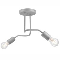 Silber Deckenleuchte Metall Modern Wohnzimmer