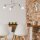 Deckenleuchte Silber Metall Modern 3-flmg Lampe
