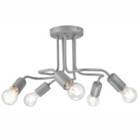 Deckenleuchte Silber Modern Wohnzimmer Metall
