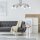 Deckenleuchte Silber Modern Wohnzimmer Metall