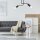 Deckenleuchte Farbig Schwarz Modern Wohnzimmer
