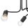 Deckenleuchte Wohnzimmer Innenlampe Schwarz Metall