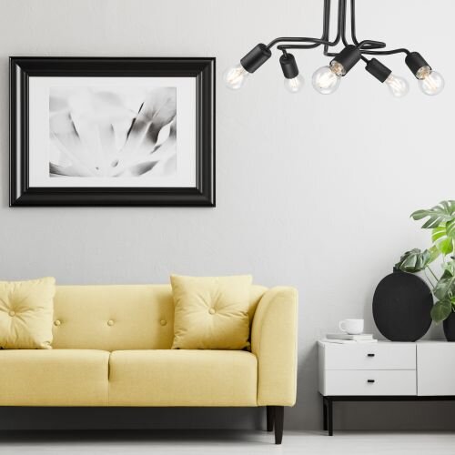 Esszimmer Deckenleuchte Schwarz Modern Wohnzimmer