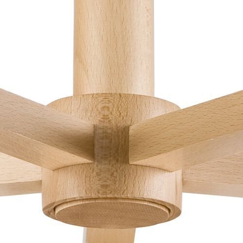 Deckenleuchte Grau Textil Holz 5-fmg Skandinavisch