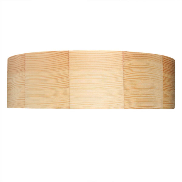 Deckenleuchte Rund Holz in Kiefer Wohnzimmer