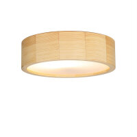 Deckenleuchte Rund Holz in Kiefer Wohnzimmer