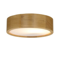 Deckenleuchte Wohnzimmer Eiche rund Holz Lampe