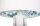 Tischlampe Dreibeine Holzleuchte Weiß Blau Retro 46cm