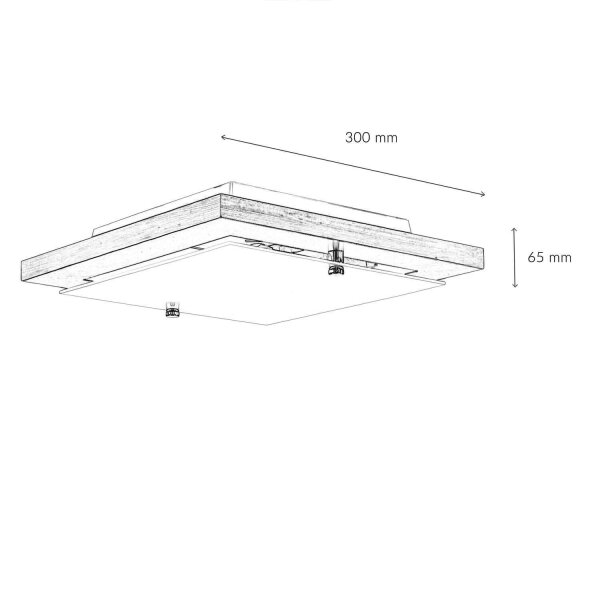 Deckenleuchte Weiß Wohnzimmer Modern quadratisch