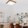 LED Deckenleuchte Holz rustikal eckig Wohnzimmer