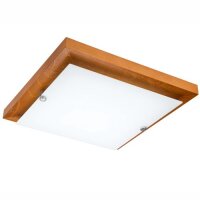 LED Deckenleuchte ERIN Holz vielseitig quadratisch