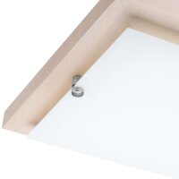 LED Deckenleuchte ERIN Weiß eckig Wohnzimmer
